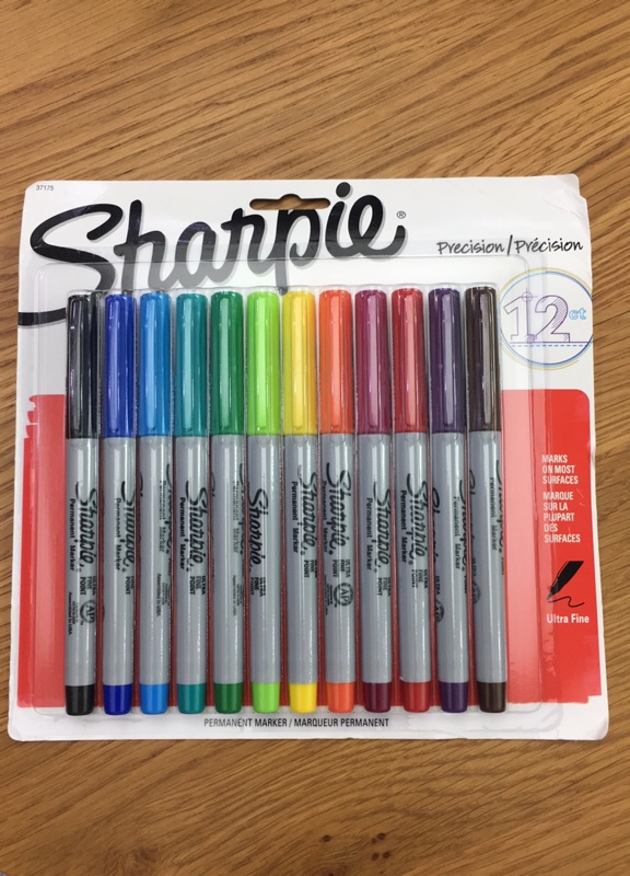 美國Sharpie -12種顏色 萬用筆/奇異筆/簽字筆
