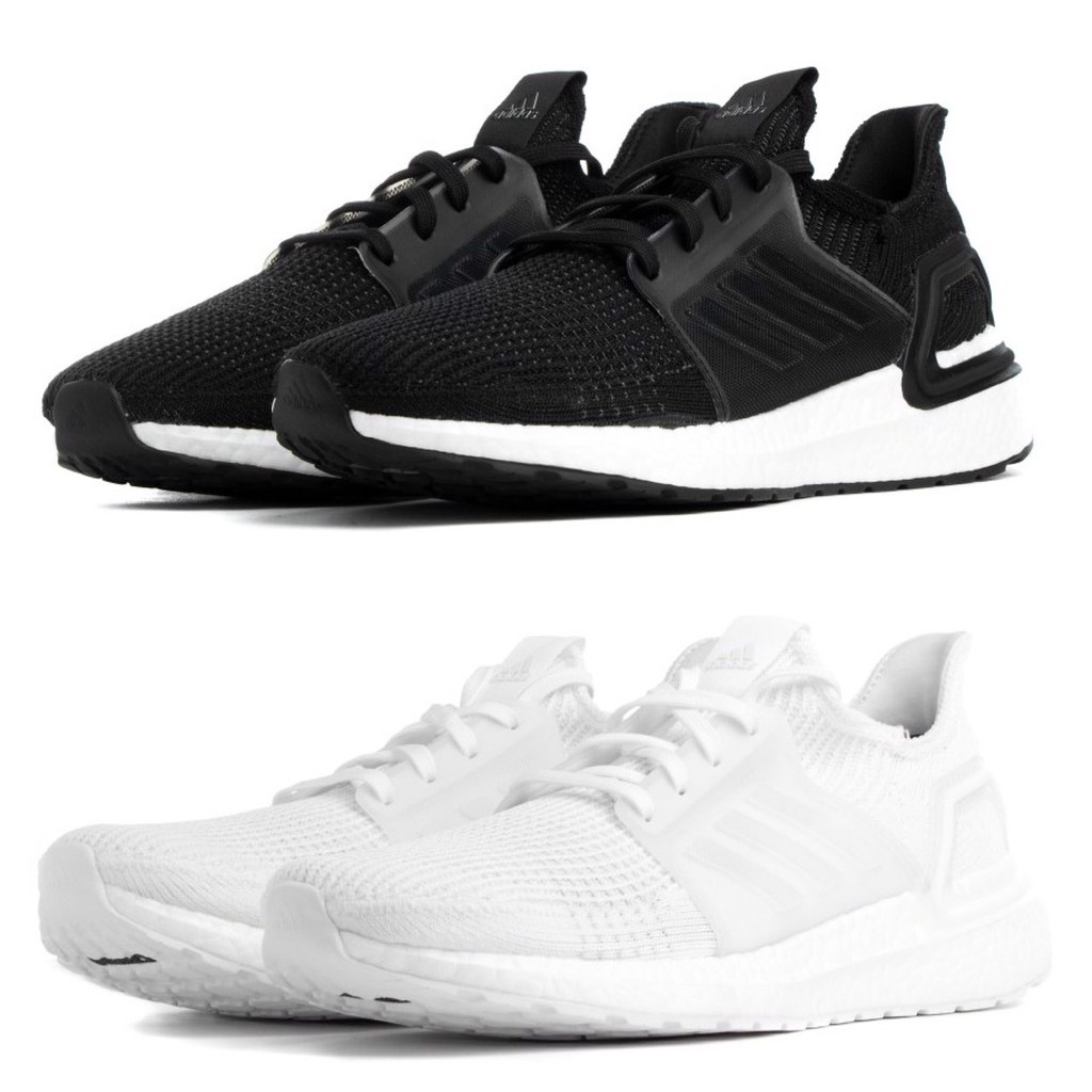 ISNEAKERS Adidas originals ultra boost 19 休閒鞋黑白全白兩色G54009 | 蝦皮購物