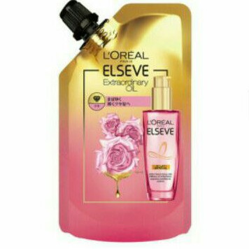 全新巴黎萊雅L'OREAL PARIS金緻護髮精油 玫瑰精華補充包90ml