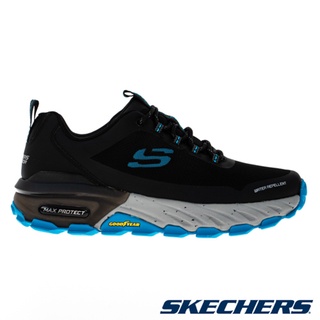 SKECHERS MAX PROTECT 男鞋 戶外越野 登山 防水 黑藍237301BKCC