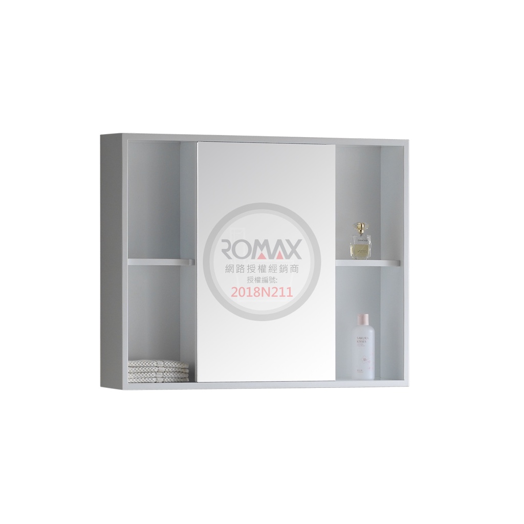 美國品牌 ROMAX 單開門 鏡櫃 右開 置物櫃 左右開放櫃 防水發泡板 收納方便 TW-623