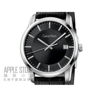【蘋果小舖】Calvin Klein 簡約風尚皮帶腕錶-黑色 K5S311C1 ~金宇彬韓星代言