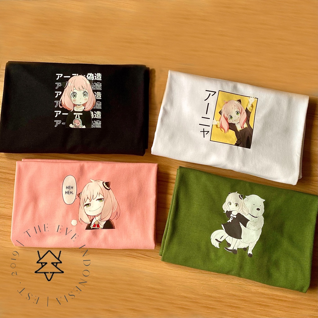 KATUN Theeve KAOS TSHIRT ANYA SPY x FAMILY I FAMILY 女士和兒童 T 