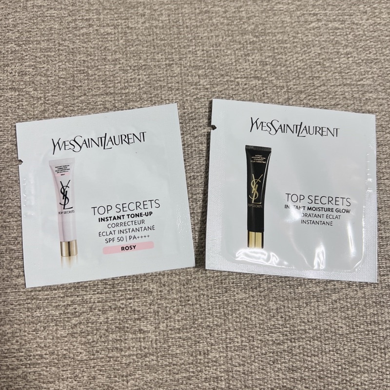 YSL 聖羅蘭 名模肌密光幻防護妝前乳 玫瑰粉 名模肌密光燦水凝露 1ml 體驗包 試用包 小樣 妝前乳