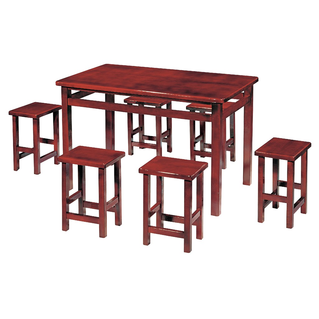 8號店鋪 森寶藝品傢俱企業社     C-23  餐廳    餐桌系列783-4 紅木色2.2×3.5尺西餐桌
