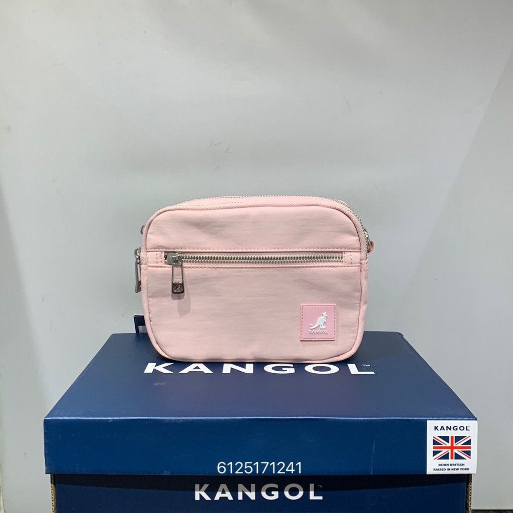 KANGOL 粉色袋鼠小側背包 6125171241