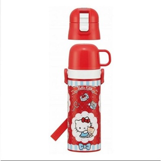 [日貨噗噗購](現貨)日本SKATER 2WAY HELLO KITTY不鏽鋼 保溫水壺