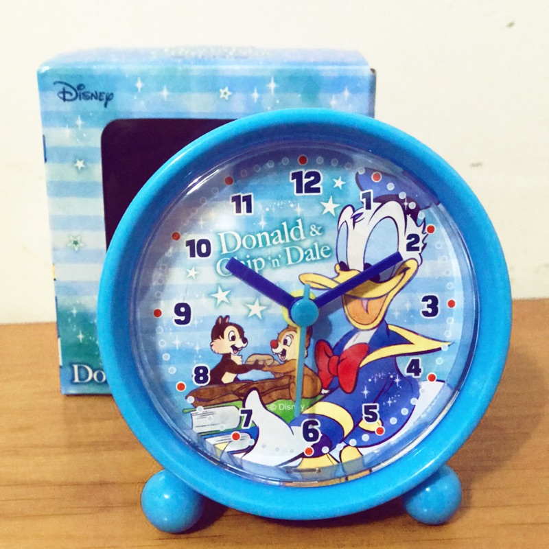 《正版》日本正品 迪士尼鬧鐘 唐老鴨 奇奇蒂蒂 小美人魚 維尼 時鐘 桌鐘 桌上型鬧鐘 小鬧鐘