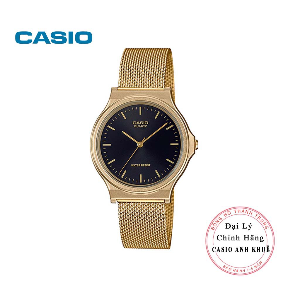 卡西歐 MQ-24MG-1 Edf 中性手錶配金屬錶帶