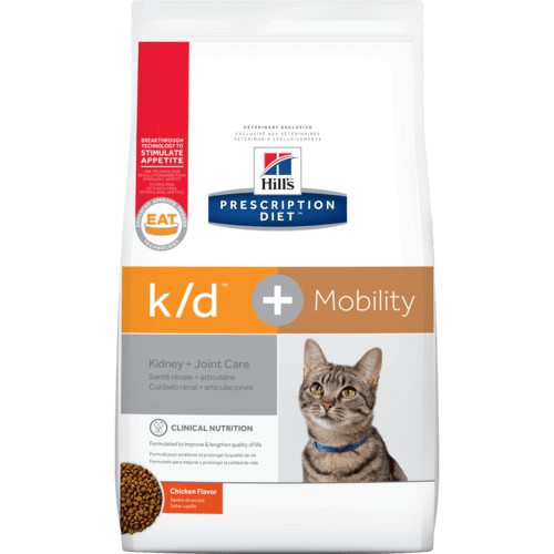 希爾思》貓處方k/d+ Mobility腎臟+關節活動力 6.35磅/2.88公斤 1包