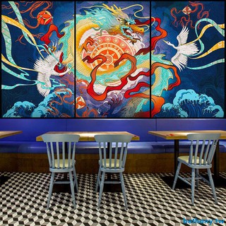 定制 手繪和風日式古代人物日本街頭墻紙壁畫居酒屋餐廳火鍋壽司店壁紙 蝦皮購物