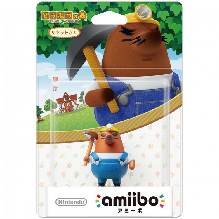 NS Switch Amiibo 公仔 動物森友會 里賽特先生 礦工【現貨】【GAME休閒館】