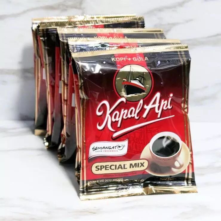 Kapal Api Special Mix Kopi + Gula 2in1 1 Renceng 10 Saset