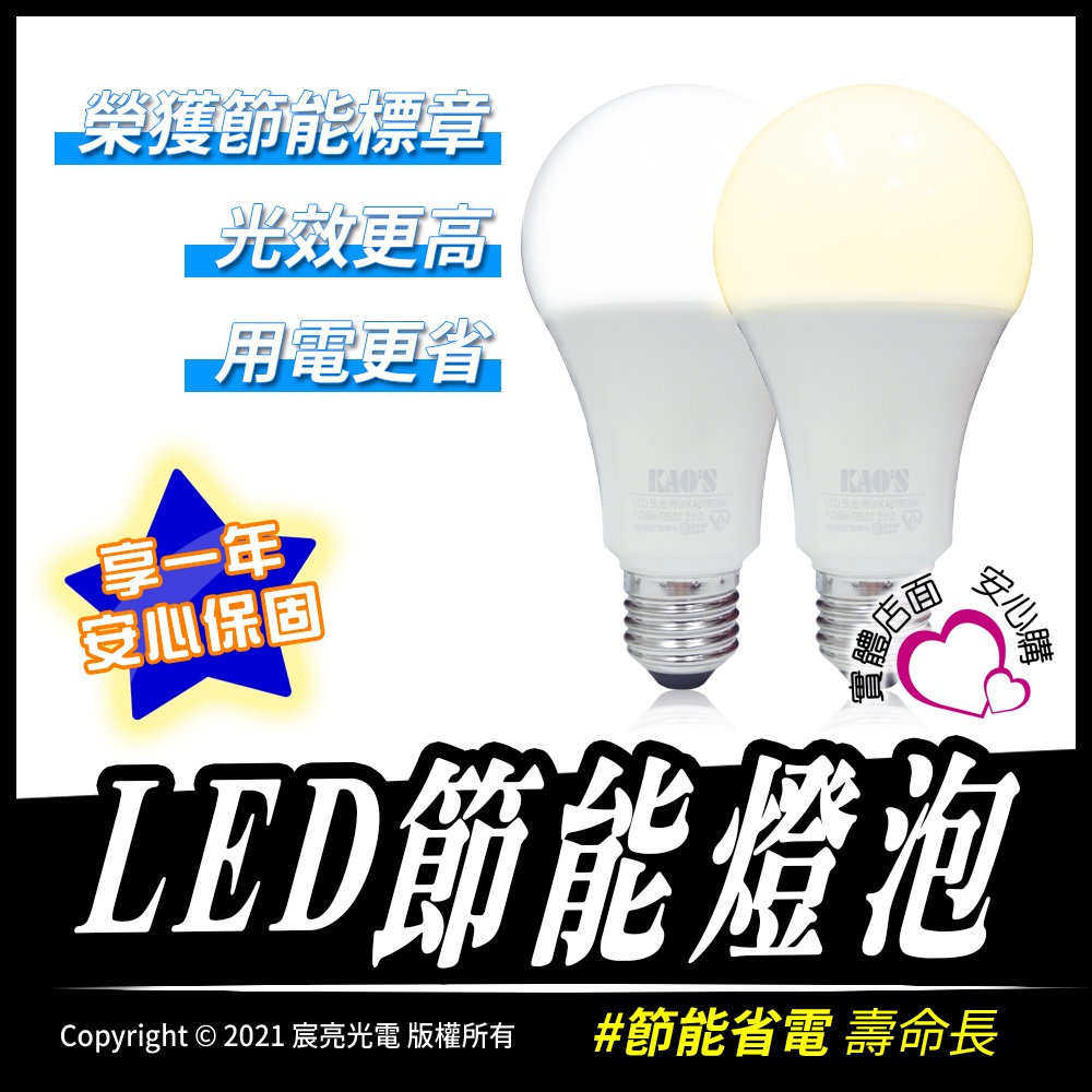 LED節能標章燈泡/E27/省電環保/亮度提升