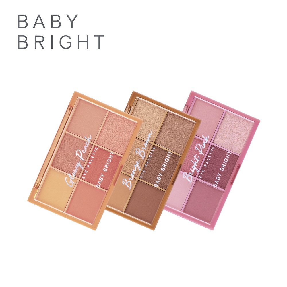 Baby Bright 六色眼影盤(櫻花裸粉/琥珀金棕/杏桃暖橘)