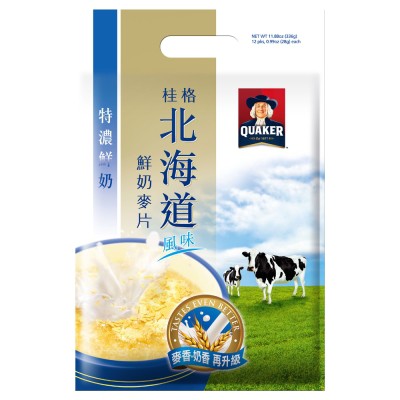 桂格 北海道特濃鮮奶麥片(28gx12包)現貨供應