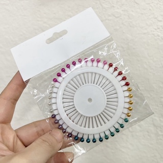 台灣製 彩色 珠針 大頭針 40入 拼布縫紉材料工具