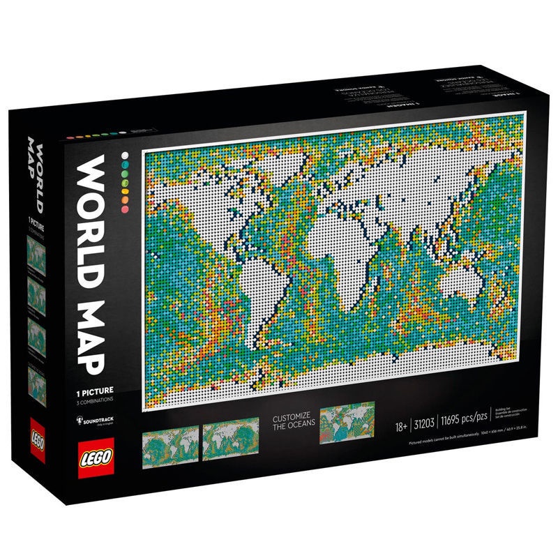 【yauyau store】樂高 LEGO 31203 World Map 世界地圖(ART) 全新正品現貨