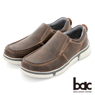 【bac】陽光樂活 帥氣馬克縫線休閒鞋 - 咖啡色920-506