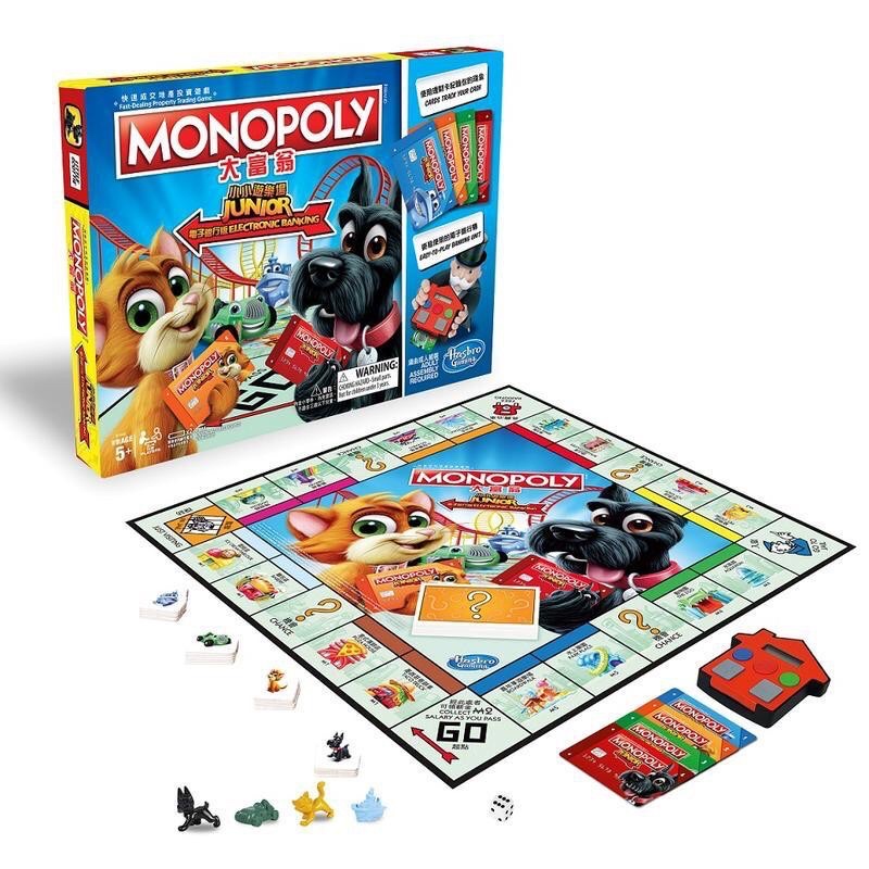 降價了 地產大亨 小小遊樂場 電子銀行 MONOPOLY 宅在家 桌遊 聖誕節交換禮物