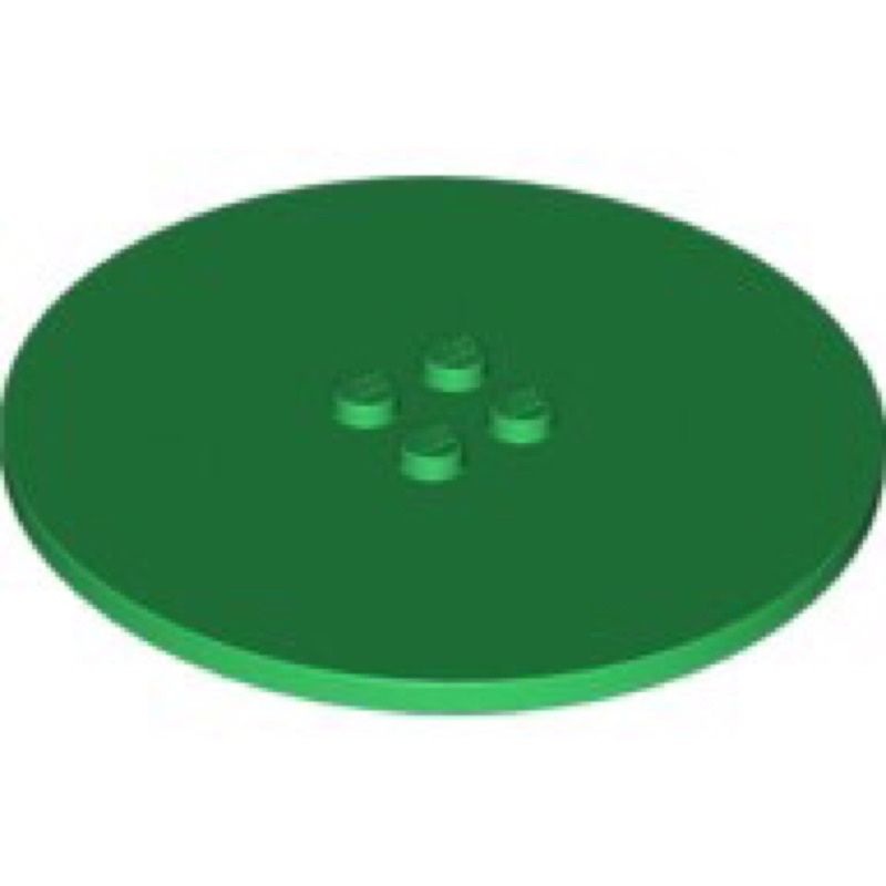 《安納金小站》 樂高LEGO 8x8 綠色 圓形 平滑薄板 底板 平板 全新 零件 6177 60052 60134