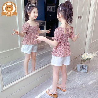 兒童裙子 女童洋裝 連衣裙 女童夏季套裝2023新款韓版兒童網紅洋氣兩件套夏裝小女孩時髦衣服