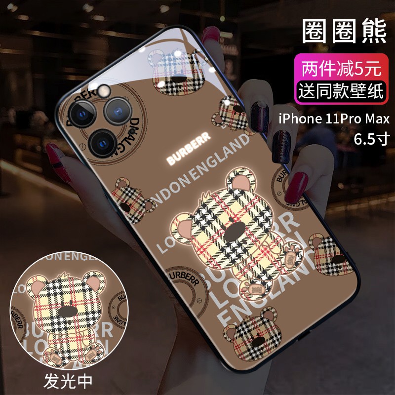 奢侈大牌熊適用于蘋果12手機殼iphone12promax新款11pro高級感xs Max網 和风3c数码 蝦皮購物