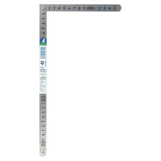 日本鶴龜SHINWA 企鵝牌 雙面小型 公分 曲尺 角尺30＊15cm 品番12325