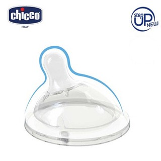 chicco-天然母感2倍防脹矽膠奶嘴-1入