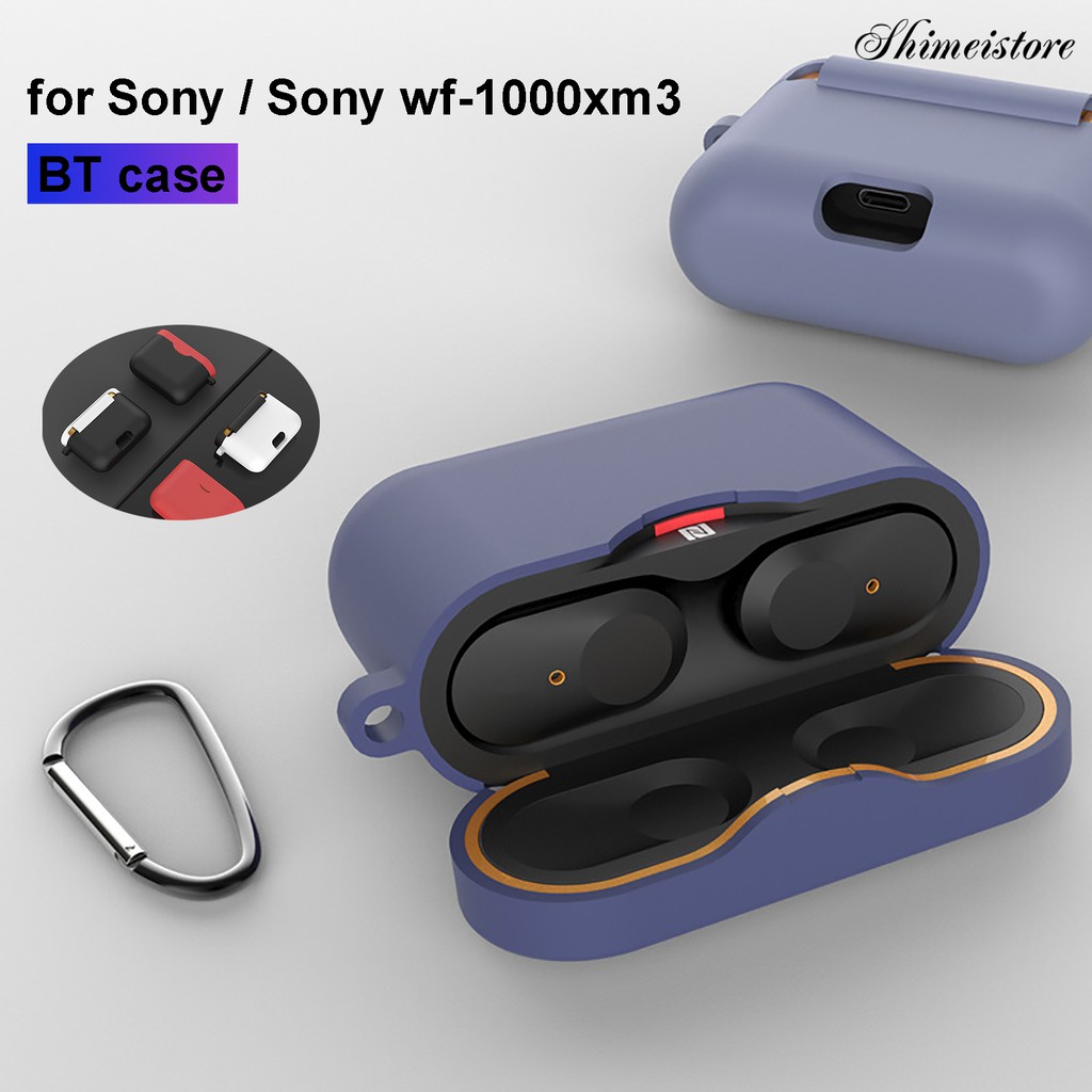 🚀時美3C店🚀索尼耳機保護套適用於索尼藍牙耳機wf-1000xm3矽膠套防摔