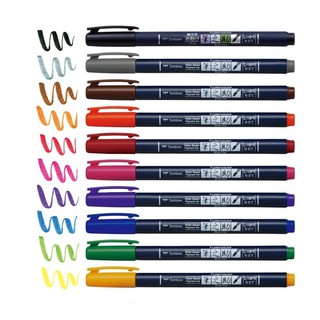 【文具王子】⚡現貨! Tombow 蜻蜓牌 筆之助 耐水性彩色毛筆.軟毛彩繪筆.彩繪毛筆 WS-BH