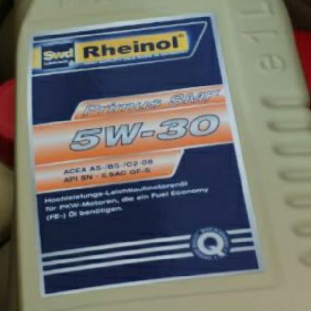 Rheinol SWD Primus 5W30 汽車機油