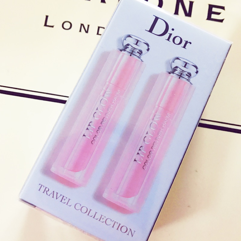 Dior 變色護唇膏兩支裝 機場限定正貨 機場原價1800 一粉一橘每天好心情❤️
