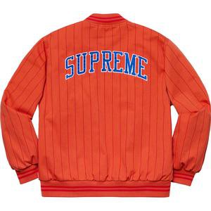 紐約范特西】預購SUPREME SS19 Pinstripe Varsity Jacket 最高棒球外套 