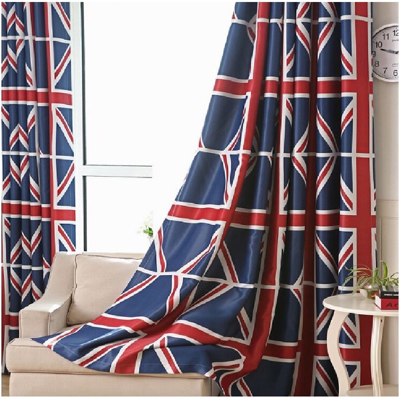 英國國旗遮光窗簾【寬150*高220~250公分】UK流行設計家飾