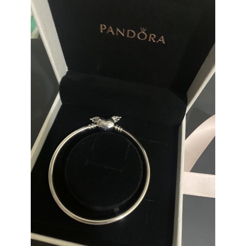 &lt;限量款&gt;Pandora Moments 守護羽翼925銀手環