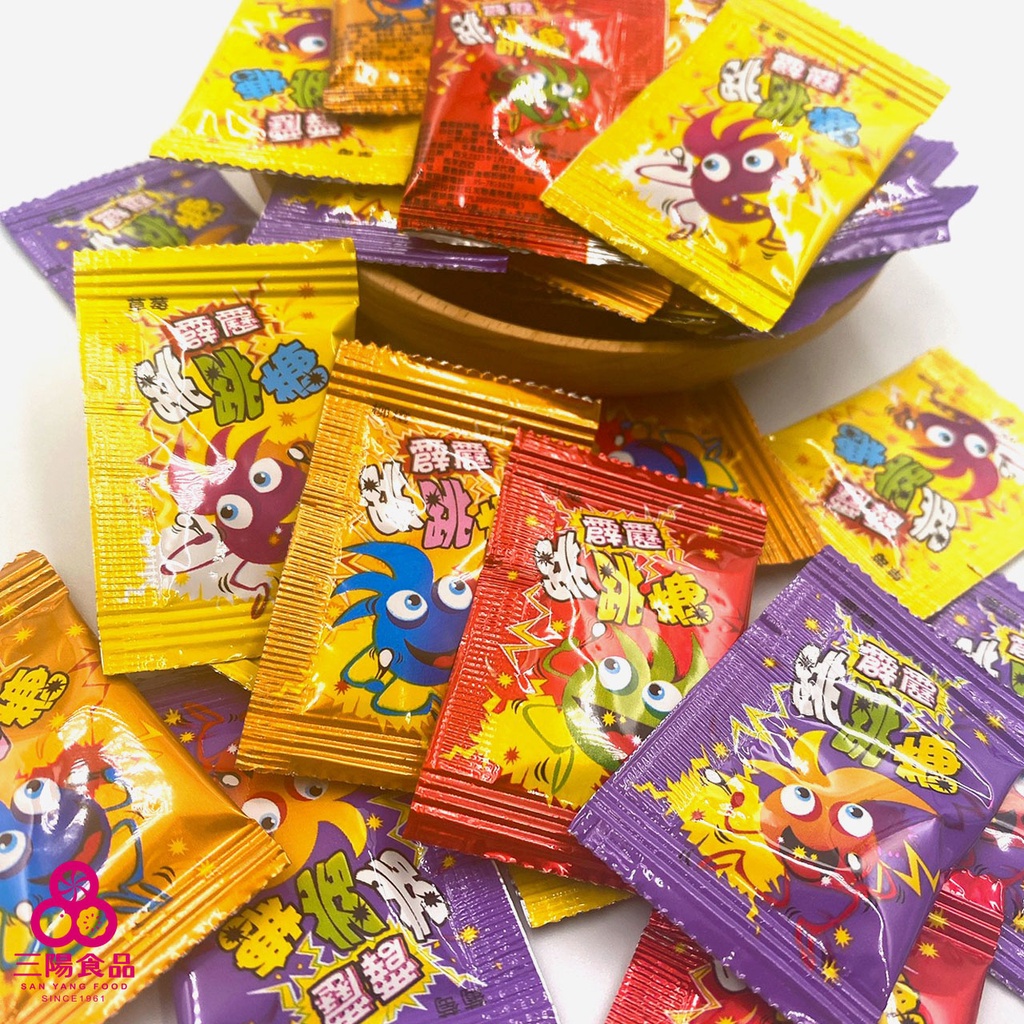 【三陽食品】霹靂跳跳糖(奶素) 300g 約215個 單獨包裝 綜合4種口味 蝦皮代開發票