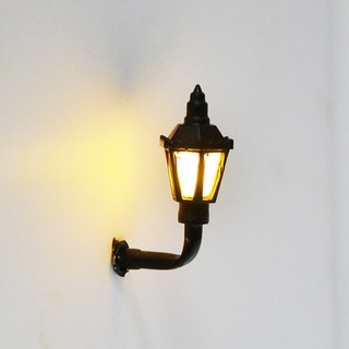 【微景小舖】微景觀 庭院燈 壁燈模型 LED庭院燈 建築模型沙盤材料 模型室外景觀草坪燈 微景觀擺件燈 模型燈