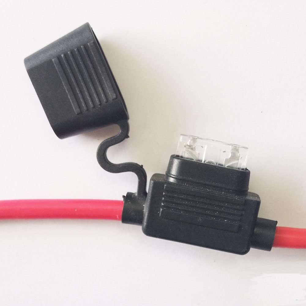 【青菜賀】電動車專用特軟10AWG 10CM 矽膠線帶50A中號注塑保險絲