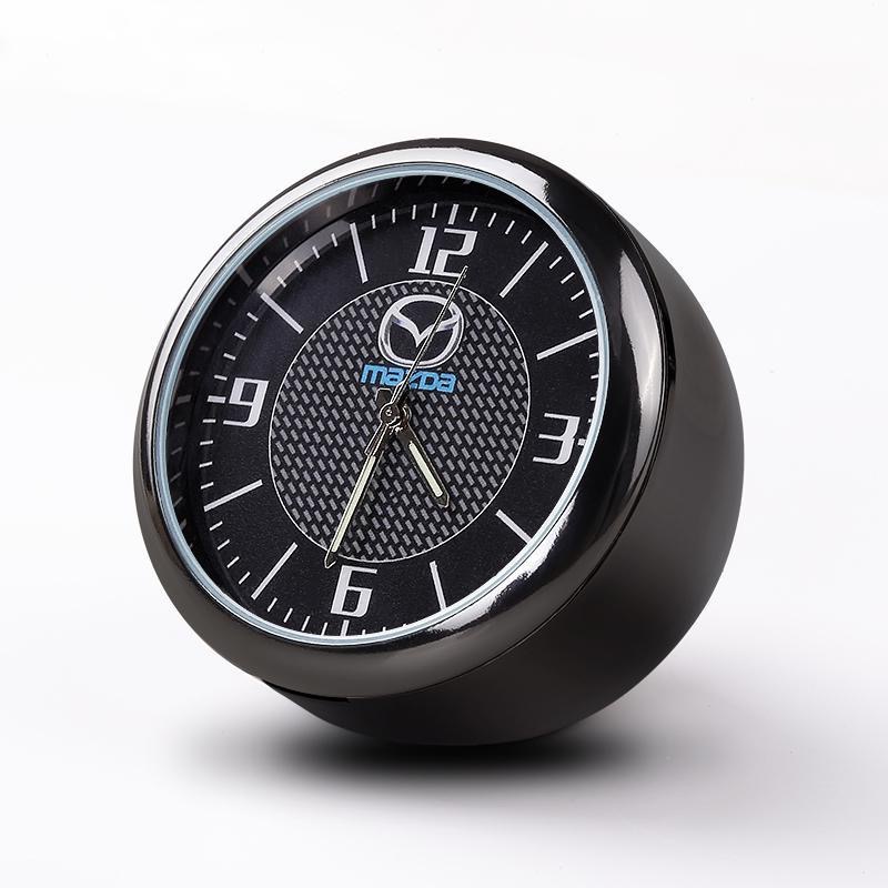 汽車內飾件迷你時鐘手錶汽車電子石英手錶適用於 Mazda Mazdaspeed CX-30 CX-8 Mazda3 CX
