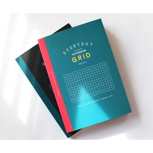 A5/25K 方格加厚筆記本.方眼筆記本.固頁筆記本.定頁筆記本 CN-25114