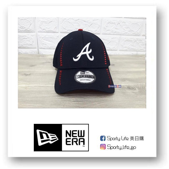 【SL美日購】NEW ERA MLB SPEED CAP 亞特蘭大勇士隊 棒球帽 可調式帽子 魔鬼氈 刺繡 大聯盟 黑色
