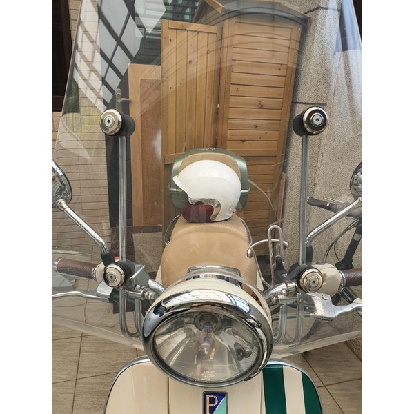 【白鐵材質 】VESPA 原廠大風鏡  精品 白鐵材質 風鏡飾蓋 ET8 LX LT LXV S GTS GTV S