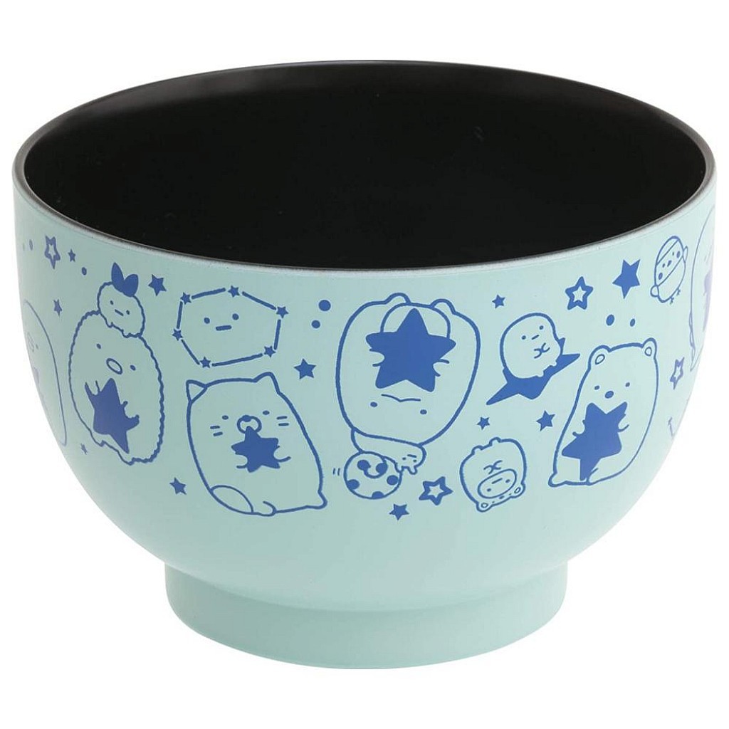 &lt;現貨&gt; 鹿緹的彩虹城堡~角落生物 塑膠漆碗(藍色) 日本製 4974413768193993