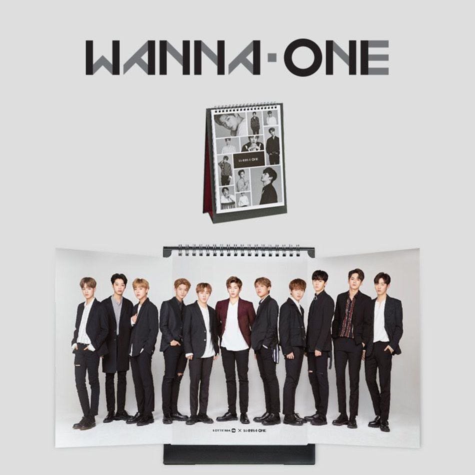 Wanna one Lotteria漢堡 桌曆