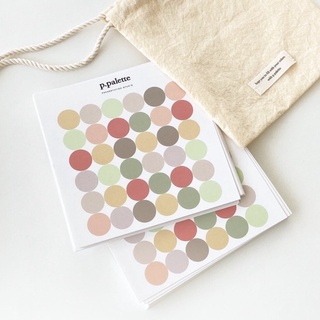 // 紙上旅行 // P.palette〃Macaron palette sticker 馬卡龍色系貼紙
