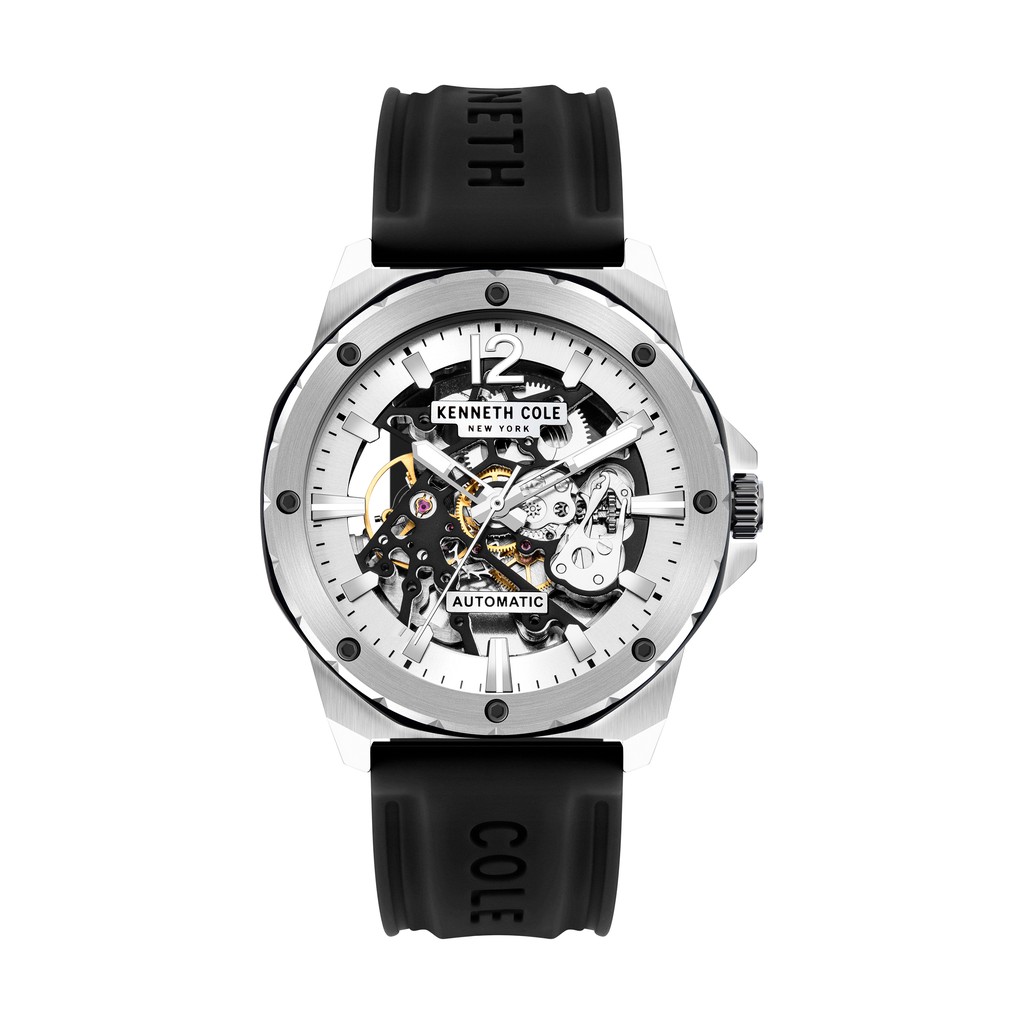 KENNETH COLE 紐約設計精品錶 KCWGR2104203 復刻機械錶 白銀款 廠商直送