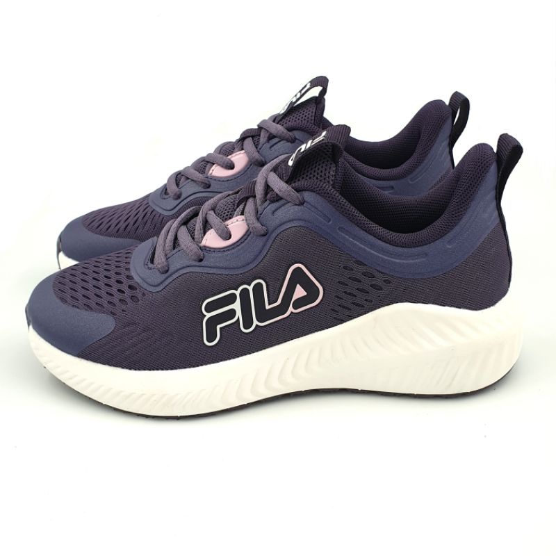 【米蘭鞋都】FILA (女) 輕量 透氣 厚底 緩震 慢跑鞋 5-J920W-919 紫 另有黑粉色