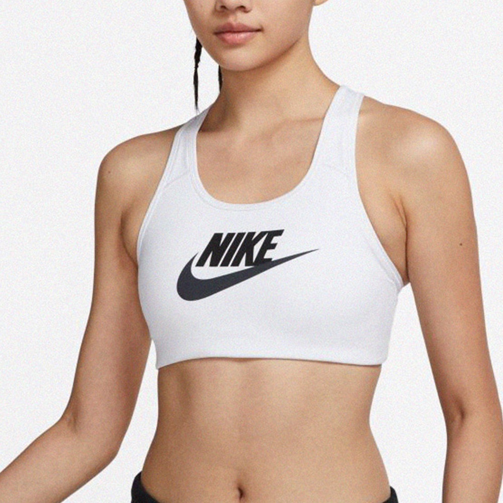 NIKE 耐吉2201女運動內衣輕度支撐AS W NK DF SWSH CB FUTR GX BRA白DM0580100