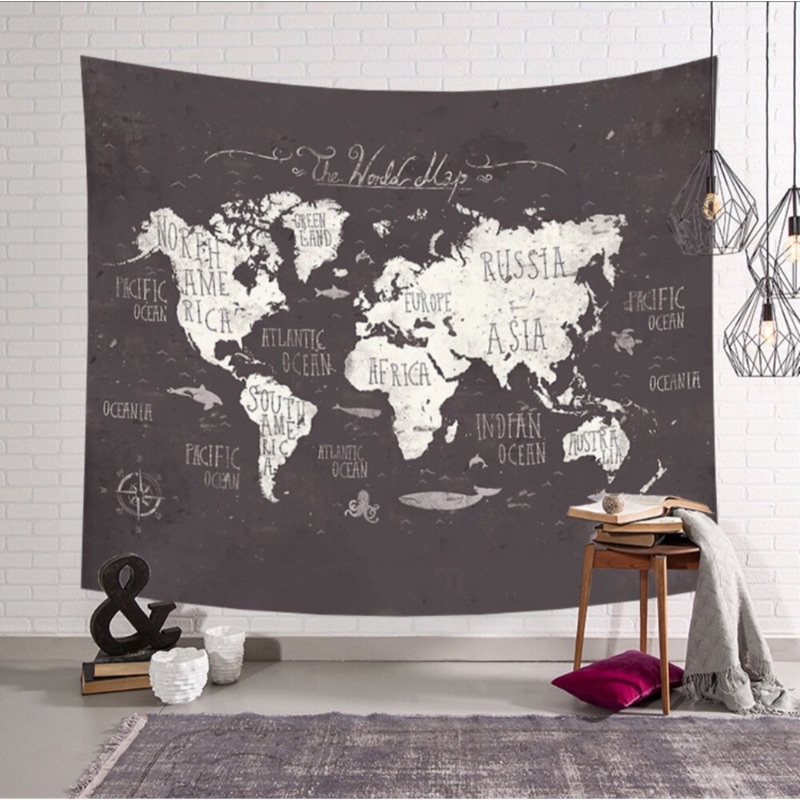 世界地圖掛毯